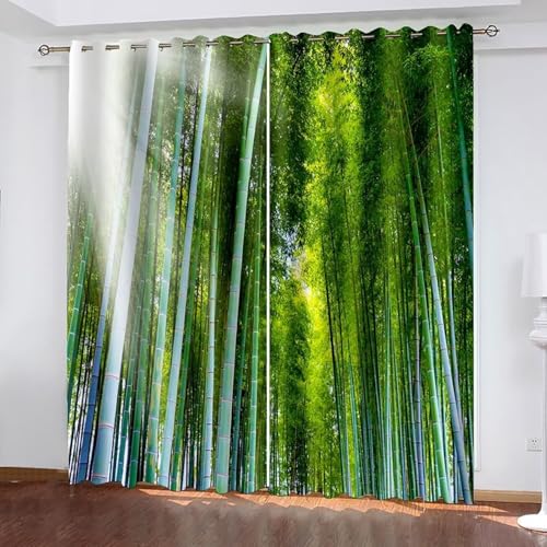 Dsnyu Verdunkelungsvorhang Lang, Verdunkelungsvorhang XXL Grün Polyester Bäume und Sonnenscheinlandschaft Gardine 2er Set B 244 x H 244 cm Dsnyu Verdunkelungsvorhang Lang, Verdunkelungsvorhang XXL Grün Polyester Bäume und Sonnenscheinlandschaft Gardine 2er Set B 244 x H 244 cm von Dsnyu
