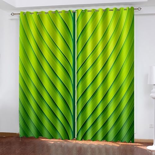 Dsnyu Vorhänge Wohnzimmer Modern, Polyester Vorhänge Grün Blattmuster Gardine 2er Set B 214 x H 244 cm Dsnyu Vorhänge Wohnzimmer Modern, Polyester Vorhänge Grün Blattmuster Gardine 2er Set B 214 x H 244 cm von Dsnyu
