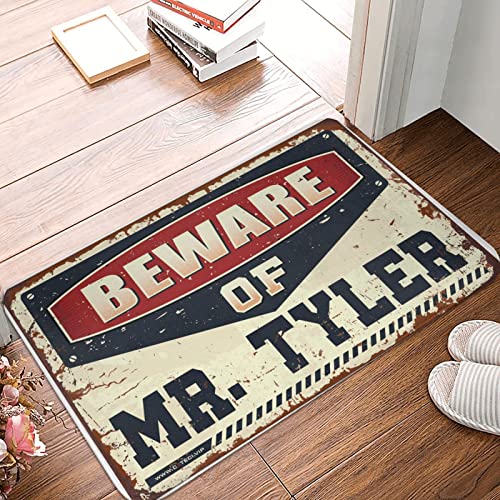 Dsoluuing Frühlingsteppich für den Außenbereich, Pflege mit Mr. Tyler, Veranda-Teppich für den Außenbereich (Größe: 50 x 80 cm) von Dsoluuing