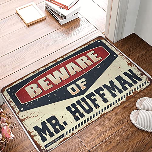 Dsoluuing Fußmatte für den Außenbereich, Vorsicht vor Mr. Huffman, Fußmatte, Eingangsmatte, für den Innen- und Außenbereich, Größe: 50 x 80 cm Dsoluuing Fußmatte für den Außenbereich, Vorsicht vor Mr. Huffman, Fußmatte, Eingangsmatte, für den Innen- und Außenbereich, Größe: 50 x 80 cm von Dsoluuing