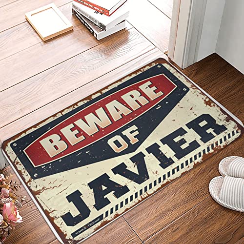 Dsoluuing Garagenzubehör für die Männerhöhle "Beware of Javier", Fußmatte, Pads & Matte, Schuhe Here, Größe: 40 x 60 cm Dsoluuing Garagenzubehör für die Männerhöhle "Beware of Javier", Fußmatte, Pads & Matte, Schuhe Here, Größe: 40 x 60 cm von Dsoluuing