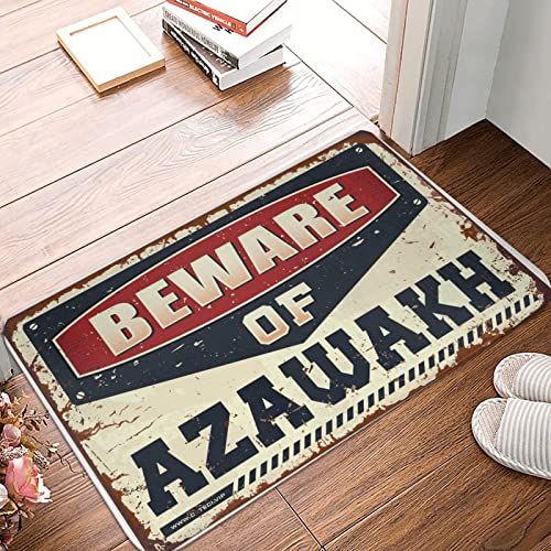 Fußmatte "Fall Beware of Azawakh", rutschfeste Matte für Haustür (Größe: 65 x 90 cm) von Dsoluuing