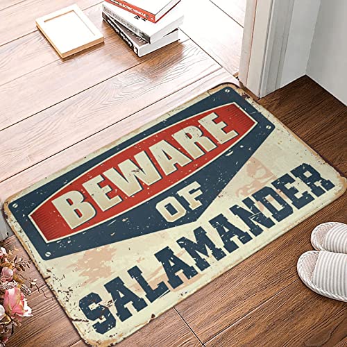 Fußmatte "Fall Beware of Salamander", rutschfeste Matte für Haustür (Größe: 50 x 80 cm) von Dsoluuing