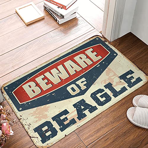 Fußmatte Vorsicht vor Beagle-Teppich Camper Dekor Raumzubehör für Herren (Größe: 50 x 80 cm) von Dsoluuing