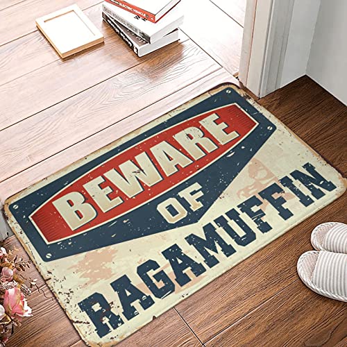 Fußmatte Vorsicht vor Ragamuffin Teppich Camper Dekor Raumzubehör für Herren (Größe: 40 x 60 cm) von Dsoluuing