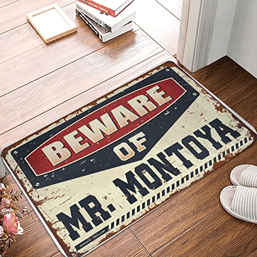 Fußmatte für den Außenbereich, Vorsicht vor Mr. Montoya, Fußmatte für drinnen und draußen, Dekoration für den Außenbereich (Größe: 40 x 60 cm) von Dsoluuing