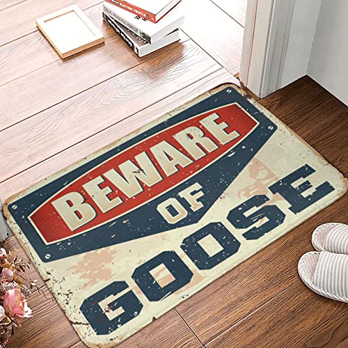 Fußmatte mit lustiger Aufschrift "Beware of Gans", Badezimmermatten-Set, Fußmatte, Inneneingang (Größe: 50 x 80 cm) von Dsoluuing