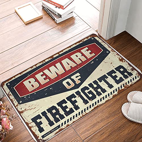 Große Outdoor-Türmatte, Feuerwehrmann Pflege, Outdoor Camping Matte Last Intervention Outdoor Welcome Fußmatte Lustig (40 x 60 cm) von Dsoluuing