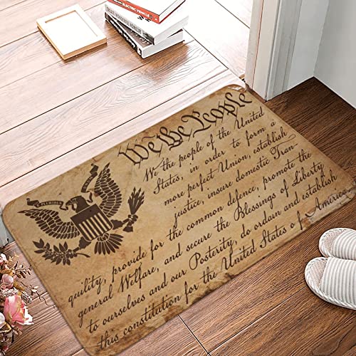 Home Decor for Men Constitution We The People Fußmatte Bauernhaus Badteppich Haustür Dekor (Größe: 40 x 60 cm) von Dsoluuing