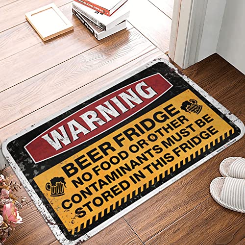 Kleine Fußmatte Warnung Bierbrücke Matte Große Badematte Personalisierte Fußmatten Außen (Größe: 40 x 60 cm) von Dsoluuing
