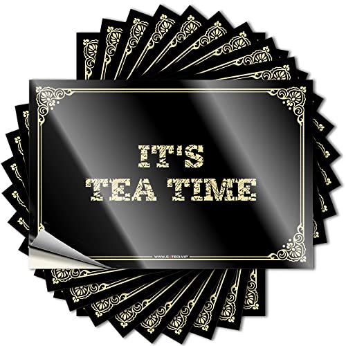 Lustiger Aufkleber It's Tea Time Aufkleber Mädchen Aufkleber Autoaufkleber und Abziehbilder (Farbe: Farbe, Größe: 12 x 18 cm) von Dsoluuing