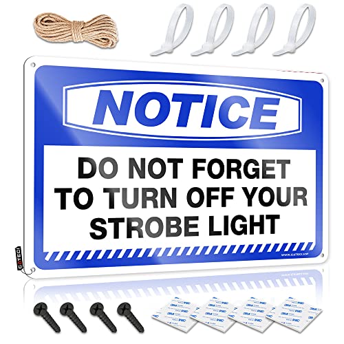 Lustiges Terrassendekor, Aufschrift "Do Not Forget to Turn Off Your Stroboskop", lustiges Sogns-Blechschild, Badezimmer-Kunst, Wanddekoration (Größe: 30 x 40 cm) von Dsoluuing
