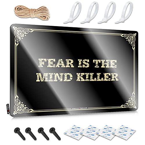 Signs For Room Fear Is The Mind Killer Metallschild Vintage Lustiges Blechschild Raumdekoration (Farbe: Farbe, Größe: 20 x 30 cm) von Dsoluuing