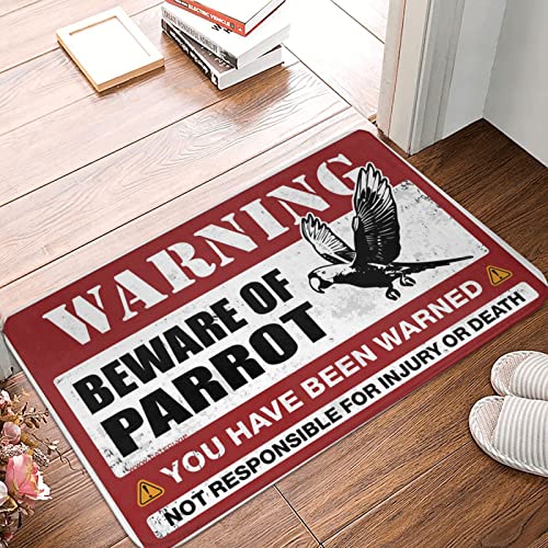 Türschild für Hinterhof, Bar, Aufschrift "Beware of Parrot", für Schlafzimmer, Türschild (Größe: 40 x 60 cm) von Dsoluuing