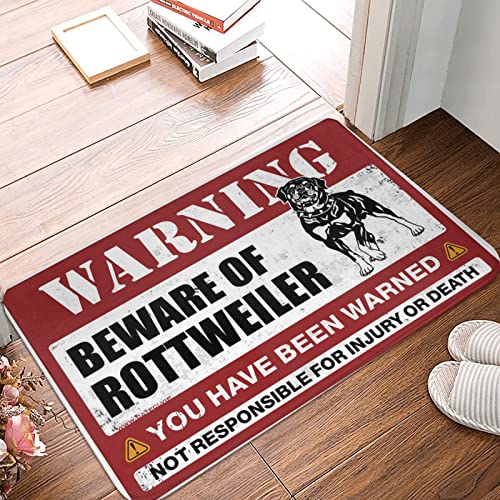 Türschild für Hinterhof, Bar, Aufschrift "Beware of Rottweiler", für Schlafzimmer, Türschild (Größe: 40 x 60 cm) von Dsoluuing