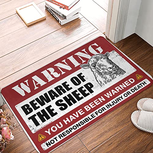 Türschild für Hinterhof, Bar, Aufschrift "Beware of Sheep", für Schlafzimmer, Türschild (Größe: 50 x 80 cm) von Dsoluuing