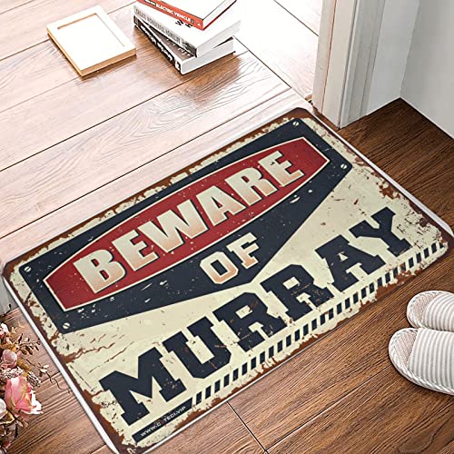 Veranda-Teppiche für den Außenbereich, Vorsicht vor Murray, Fußmatte, Zimmertür-Dekoration, Outdoor-Matte, groß (Größe: 65 x 90 cm) von Dsoluuing
