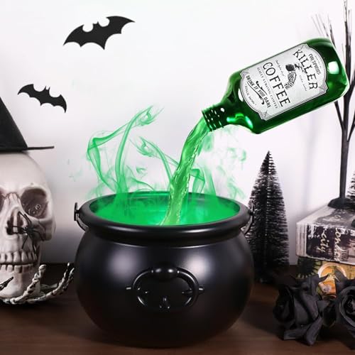 Dsongo Halloween Deko Outdoor und Innen, Haunted Lab DIY Zaubertrank Set, Hexenkessel mit Trockeneis-Effekt & flackernder LED für zauberhafte Halloween, Innen Outdoor Partys Dekoration Dsongo Halloween Deko Outdoor und Innen, Haunted Lab DIY Zaubertrank Set, Hexenkessel mit Trockeneis-Effekt & flackernder LED für zauberhafte Halloween, Innen Outdoor Partys Dekoration von Dsongo