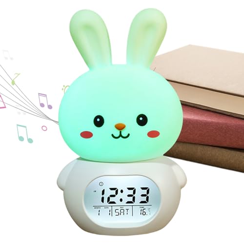 Dtaigou Bunny Light mit Timer, Bunny Lamp Nursery,Ostern LED Light Clock Alarm | Tippen Sie auf Steuerung, verstellbare Helligkeit, Zeitmanagement -Tool, Snooze Clock für Geburtstagsurlaub Dtaigou Bunny Light mit Timer, Bunny Lamp Nursery,Ostern LED Light Clock Alarm | Tippen Sie auf Steuerung, verstellbare Helligkeit, Zeitmanagement -Tool, Snooze Clock für Geburtstagsurlaub von Dtaigou