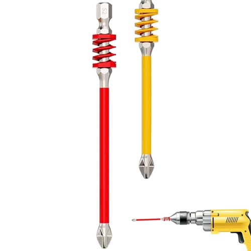 Dtaigou Elektroschrauber- 2 Magnet-Bohrbits für Bohrmaschinen,Rutschfeste Federbelastete Robuste Metall Arbeitswerkzeug für Heimwerker Elektronik und Gebäudeinstandhaltung Dtaigou Elektroschrauber- 2 Magnet-Bohrbits für Bohrmaschinen,Rutschfeste Federbelastete Robuste Metall Arbeitswerkzeug für Heimwerker Elektronik und Gebäudeinstandhaltung von Dtaigou