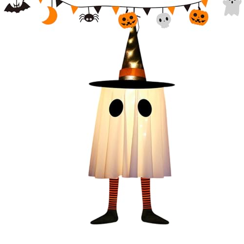 Dtaigou Halloween Deko | Beleuchtete Gespenster Deko Für Garten | Schaurige Für Garten Terrasse Hof Fenster Und Haustür Dtaigou Halloween Deko | Beleuchtete Gespenster Deko Für Garten | Schaurige Für Garten Terrasse Hof Fenster Und Haustür von Dtaigou
