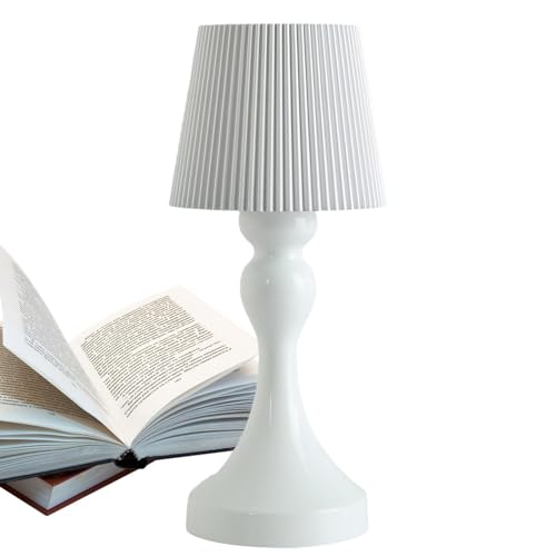 Dtaigou Kabellose wiederaufladbare Tischlampen, ästhetische Tischlampe - Gestreifte Retro-Schreibtischlampen mit 3 Farbbeleuchtungsmodi, stufenloses Dimmen,Moderne Raumdekoration, 1800 mAh von Dtaigou