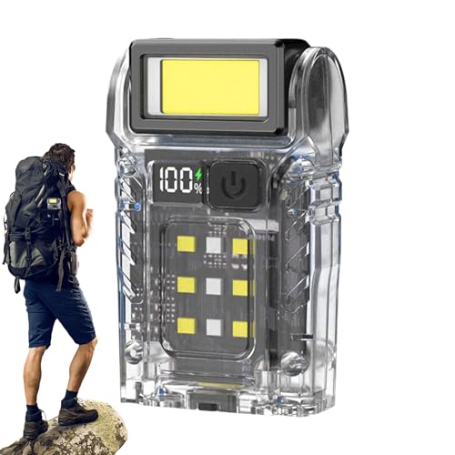Dtaigou Kleine Taschenlampe | Helles Arbeitslicht,Wiederaufladbare Multimode LED Leuchte Mit Magnet Für Mechaniker Outdoor Camping Angeln Wandern von Dtaigou