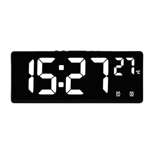 Dtaigou Nachttischuhr - Wecker Mit Sprachsteuerung Und Temperaturanzeige - Digitaluhr Für Nachttisch Hotel Büro Schlafzimmer Erwachsene Geburtstagsgeschenk von Dtaigou