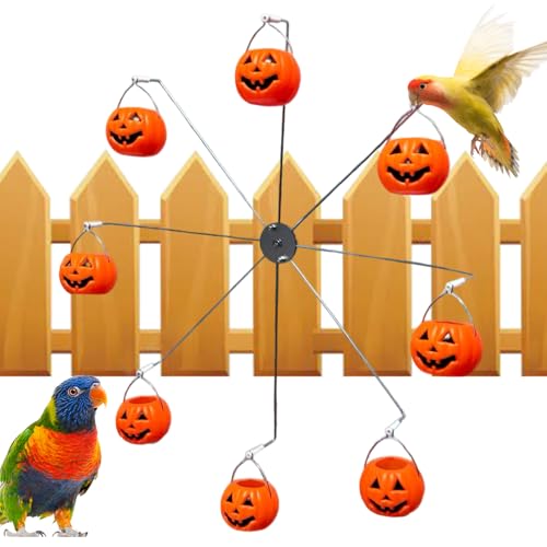 Dtaigou Riesenrad Vogelfutterspender - Outdoor Kolibri-Futterspender mit acht Kürbiseimern,Halloween Kürbisdekoration Für Garten Terrasse Rasen Hinterhof Dtaigou Riesenrad Vogelfutterspender - Outdoor Kolibri-Futterspender mit acht Kürbiseimern,Halloween Kürbisdekoration Für Garten Terrasse Rasen Hinterhof von Dtaigou