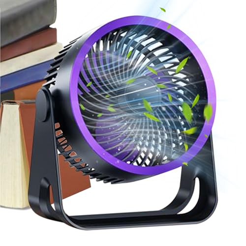 Dtaigou Schreibtischventilator, persönlicher Ventilator, wiederaufladbar, 360 Grad neigbar, 3 einstellbare Geschwindigkeiten, Sommerausrüstung für, Mädchen, Studenten, Teenager Dtaigou Schreibtischventilator, persönlicher Ventilator, wiederaufladbar, 360 Grad neigbar, 3 einstellbare Geschwindigkeiten, Sommerausrüstung für, Mädchen, Studenten, Teenager von Dtaigou