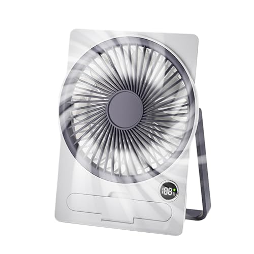 Dtaigou Tischventilator | Kompakter Ventilator | Persönliches USB-Kühlsystem Mit LCD-Digitaldisplay Tragbar Aufhängbar Stehbar Für Küche Büro Schlafzimmer Studentenzimmer Dtaigou Tischventilator | Kompakter Ventilator | Persönliches USB-Kühlsystem Mit LCD-Digitaldisplay Tragbar Aufhängbar Stehbar Für Küche Büro Schlafzimmer Studentenzimmer von Dtaigou