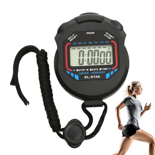 Dtaigou Trainings-Timer, Stoppuhren für Trainer - Tragbare tragbare Countdown-Stoppuhr | Digitale Taschenuhr mit großem Display und Alarmfunktion für Sporttrainer, Fitnesstrainer und Schiedsrichter Dtaigou Trainings-Timer, Stoppuhren für Trainer - Tragbare tragbare Countdown-Stoppuhr | Digitale Taschenuhr mit großem Display und Alarmfunktion für Sporttrainer, Fitnesstrainer und Schiedsrichter von Dtaigou