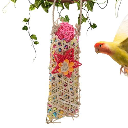 Dtaigou Vogels Knabberspielzeug | Papierkauspielzeug Mit Stand Für Natürliches Knabberverhalten,Bunte Seilschaukel Papierkäfig Zubehör für Unzertrennliche Wellensittiche Nymphensittiche Dtaigou Vogels Knabberspielzeug | Papierkauspielzeug Mit Stand Für Natürliches Knabberverhalten,Bunte Seilschaukel Papierkäfig Zubehör für Unzertrennliche Wellensittiche Nymphensittiche von Dtaigou