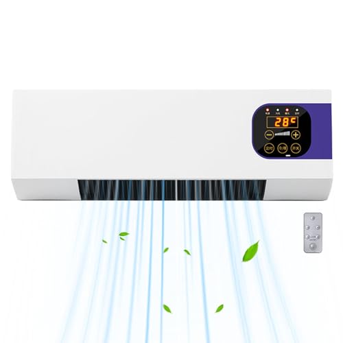 Raumklimageräte – 2000 W ferngesteuerter Luftkühler zur Wandmontage – wärmerer Winter, kleine multifunktionale Kühlgeräte, Haushaltsgeräte für Schlafzimmer, Klimaanlage für Zuhause/Schlafzimmer/Büro von Dtaigou