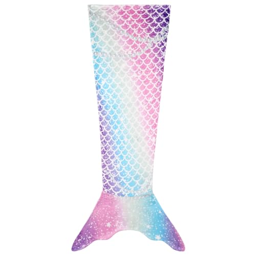 Dtiaagto Meerjungfrauenschwanz Decke für Mädchen, Weicher Flanell Tragbare Meerjungfrauendecke für Kinder, Kuschelschlafsäcke Wohnzimmer Sofa Decke Geburtstagsgeschenk(55" X 20") von Dtiaagto