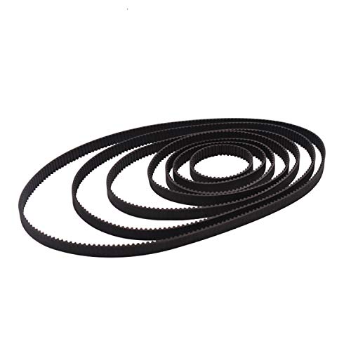 2 Stück GT2 geschlossener Zahnriemen 6mm breit Zahnriemen mit geschlossener Schlaufe aus Gummi, 110 112 158 200 280 300 400 752 852mm, für 6 mm Breite (GT2-852mm) von Dtmeng
