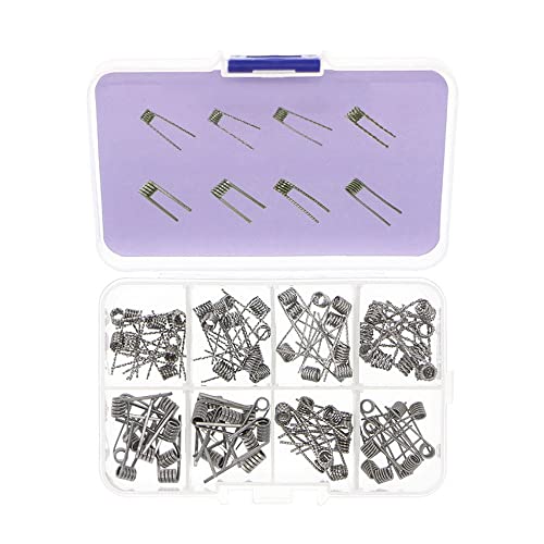 Dtoterul Selbstwickler Draht 80 Stücke Coils Selbstwickler Fertigcoil Set Fertigcoil Widerstandsdraht Coil Set Fertig Coils Vorkompilierte Coil Kit 8 in 1 Widerstandsdraht Coil Set Dtoterul Selbstwickler Draht 80 Stücke Coils Selbstwickler Fertigcoil Set Fertigcoil Widerstandsdraht Coil Set Fertig Coils Vorkompilierte Coil Kit 8 in 1 Widerstandsdraht Coil Set von Dtoterul