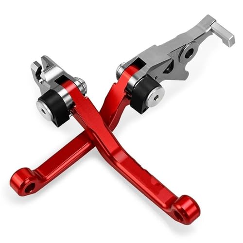 Dtpnoa Kupplungshebel Für CRF250L 2012 2021 2020 2019 2018 Pivot Bremse Kupplung Hebel Motorrad Teile Racing Bremsen Griff Dirt Bike CRF 250L(A pair red) von Dtpnoa