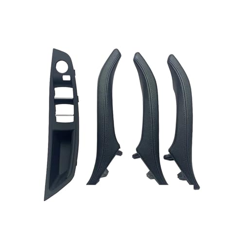 Dtpnoa türgriff auto innen Auto-Innenausstattung Beifahrertür-Zuziehgriff-Set Für 5er-Serie F10 520 523 525 528 530 535 LHD RHD Fahrerseitenarmlehne Autoinnentürgriffe(LHD Black 7pcs set) von Dtpnoa