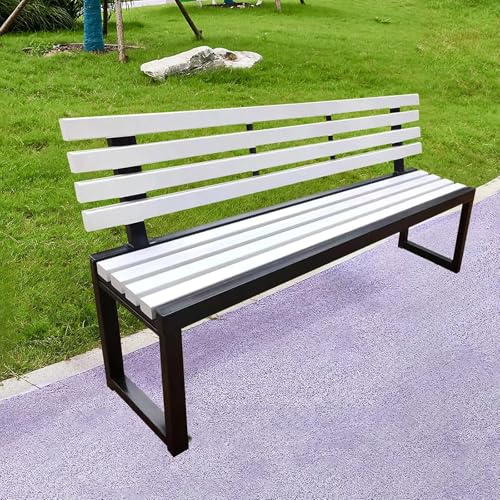 Dtyubfg Gartenbank Wetterfest, Außenterrassenbank, Sitzbank mit Lehne, Leicht zu Montieren, Wasserdichtes, Robust Stabil Langlebig Gartenmöbel perfekte Dekoration für Außenbereiche von Dtyubfg