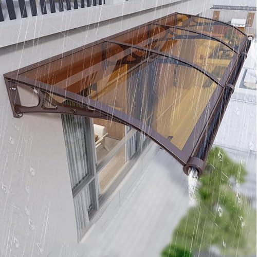Dtyubfg Pultbogenvordach Überdachung,Markise for den Türeingang,Pultbogenvordach,Polycarbonatplatte mit Aluminiumhalterung,for Terrasse/Deck/Keller,UV/Regen,einfach zu montieren - 100x130cm Dtyubfg Pultbogenvordach Überdachung,Markise for den Türeingang,Pultbogenvordach,Polycarbonatplatte mit Aluminiumhalterung,for Terrasse/Deck/Keller,UV/Regen,einfach zu montieren - 100x130cm von Dtyubfg