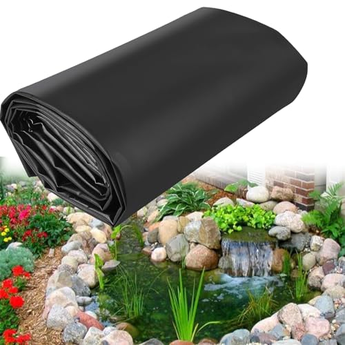 Dtyubfg Teichfolie schwarz HDPE - Premium PVC Teichfolie schwarz - 4 m x 3 m/PVC Folie schwarz auch geeignet als Hochbeet Folie wasserdicht Dtyubfg Teichfolie schwarz HDPE - Premium PVC Teichfolie schwarz - 4 m x 3 m/PVC Folie schwarz auch geeignet als Hochbeet Folie wasserdicht von Dtyubfg