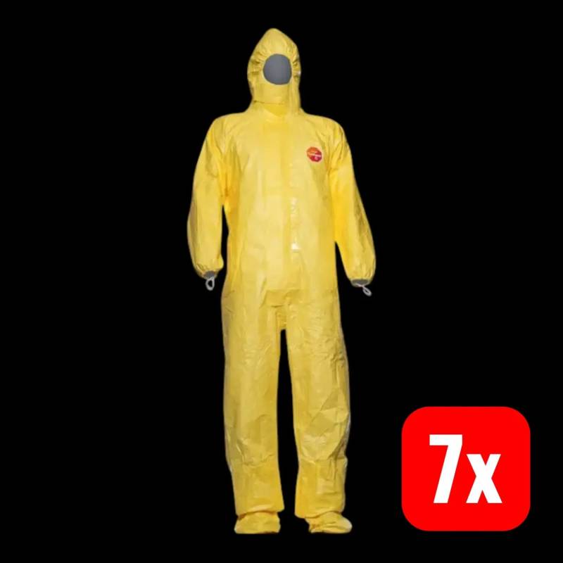 B-Ware Dupont Schutzoverall Anzug Tychem 2000 C Gelb Unisex Größe Xl  7 Stück von DuPont de Nemours