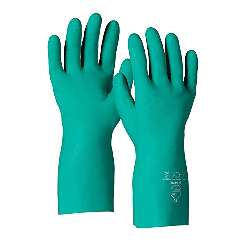 DuPont Tychem NT470| Chemikalienschutzhandschuhe aus Nitril, 15-mil (0,38 mm), Kategorie III, Grün, Größe 11/XXL, Box mit 144 Paar von DuPont