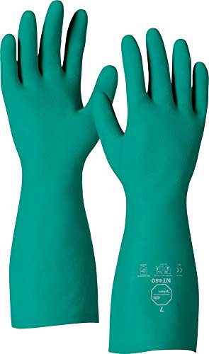 DuPont Tychem NT480| Chemikalienschutzhandschuhe aus Nitril, 15-mil (0,38 mm), Kategorie III, Grün, Größe 10/XL, 12 Paar pro Beutel von DuPont