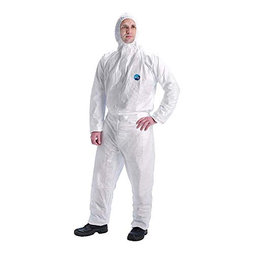 DuPont Tyvek 400 Dual Chemikalienschutzkleidung, KategorieII, Typ 5 und 6 Vorderseite aus Tyvek Einsatz aus SMS auf der Rückseite Weiß Größe XXXL DuPont Tyvek 400 Dual Chemikalienschutzkleidung, KategorieII, Typ 5 und 6 Vorderseite aus Tyvek Einsatz aus SMS auf der Rückseite Weiß Größe XXXL von DuPont