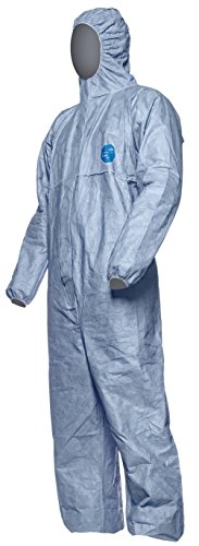 DuPont Tyvek 500 Xpert Chemikalienschutzkleidung mit Kapuze, KategorieII, Typ 5-B und 6-B Robust und Leicht Blau Größe XL DuPont Tyvek 500 Xpert Chemikalienschutzkleidung mit Kapuze, KategorieII, Typ 5-B und 6-B Robust und Leicht Blau Größe XL von DuPont
