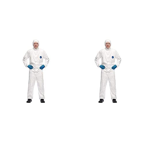 DuPont Tyvek 500 Xpert Chemikalienschutzkleidung mit Kapuze, KategorieII, Typ 5-B und 6-B Weiß, XL Tyvek 500 Xpert Chemikalienschutzkleidung mit Kapuze, KategorieII, Typ 5-B und 6-B Weiß, XXL von DuPont