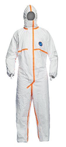 DuPont Tyvek 800J | Chemikalienschutzkleidung mit Kapuze, Kategorie III, Typ 3-B, 4-B, 5-B und 6-B | Weiß | Robust und Leicht |Größe L DuPont Tyvek 800J | Chemikalienschutzkleidung mit Kapuze, Kategorie III, Typ 3-B, 4-B, 5-B und 6-B | Weiß | Robust und Leicht |Größe L von DuPont