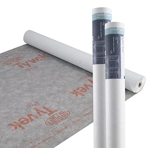Tyvek® Pro, als Unterspannbahn diffusionsoffen / Unterdeckbahn diffusionsoffen / UDB-B / USB-A als Behelfsdeckung / Schalungsbahn geeignet. von DuPont